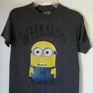 Men's T-Shirt,Minnion,Despicable ME2,Gray,Size S,